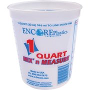 Encore Plastics 300343 Paint Container, 1 qt Capacity, Plastic 1000877